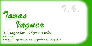tamas vagner business card